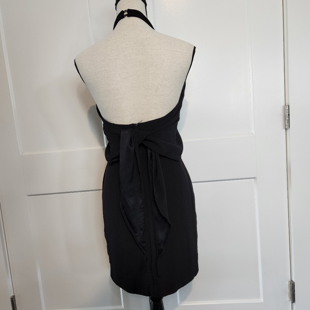 🍉 French Connection Black Wrap Dress 6 - Picture 3 of 5
